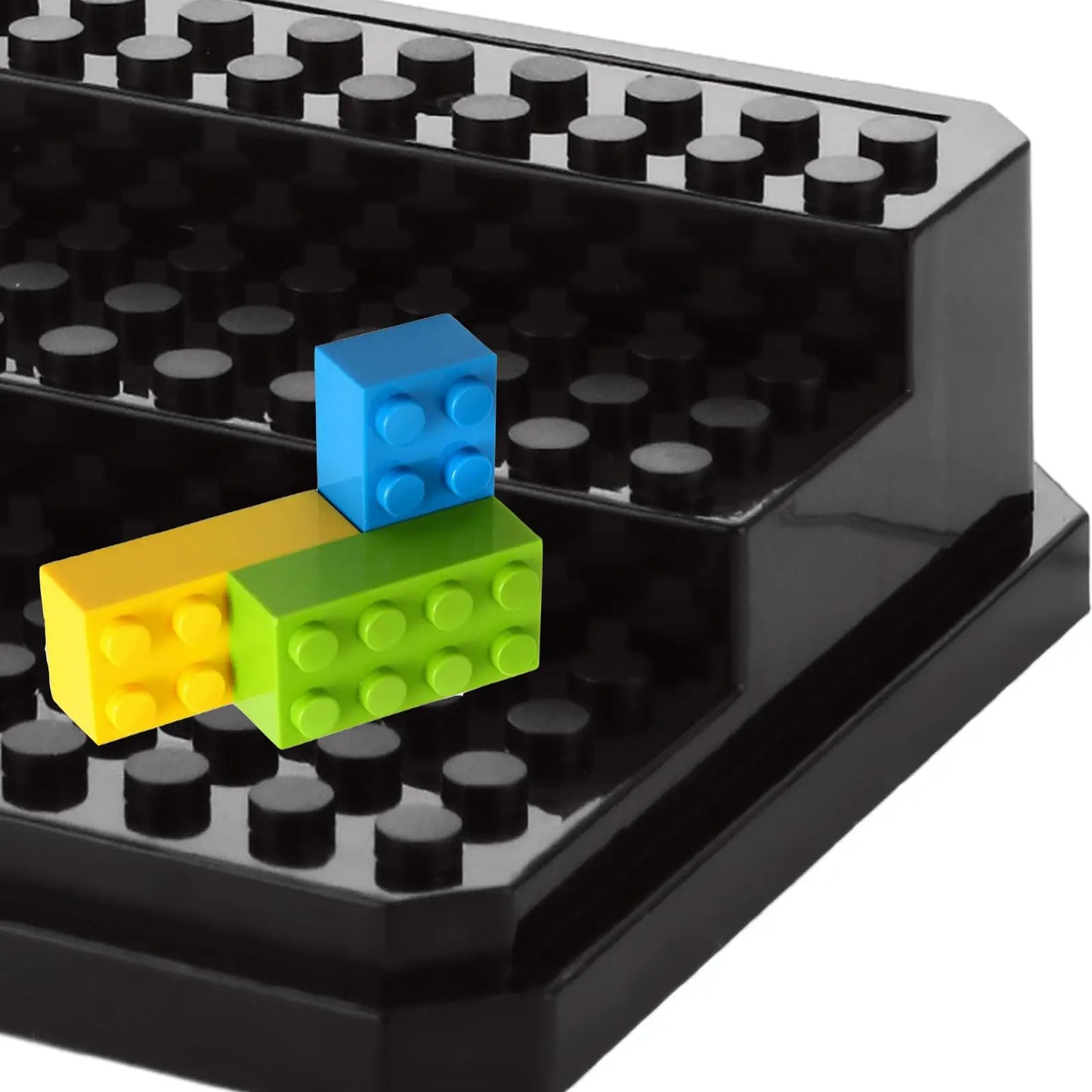 Acrylic Minifigures Display Case, Stackable and Dustproof Building Block Display Box for Building Block Action Figure Toys Storage