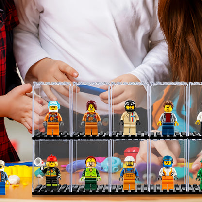 20 Pack Dustproof Display Boxes for Minifigures. 
Single Minifigure Storage Case for Collectors.