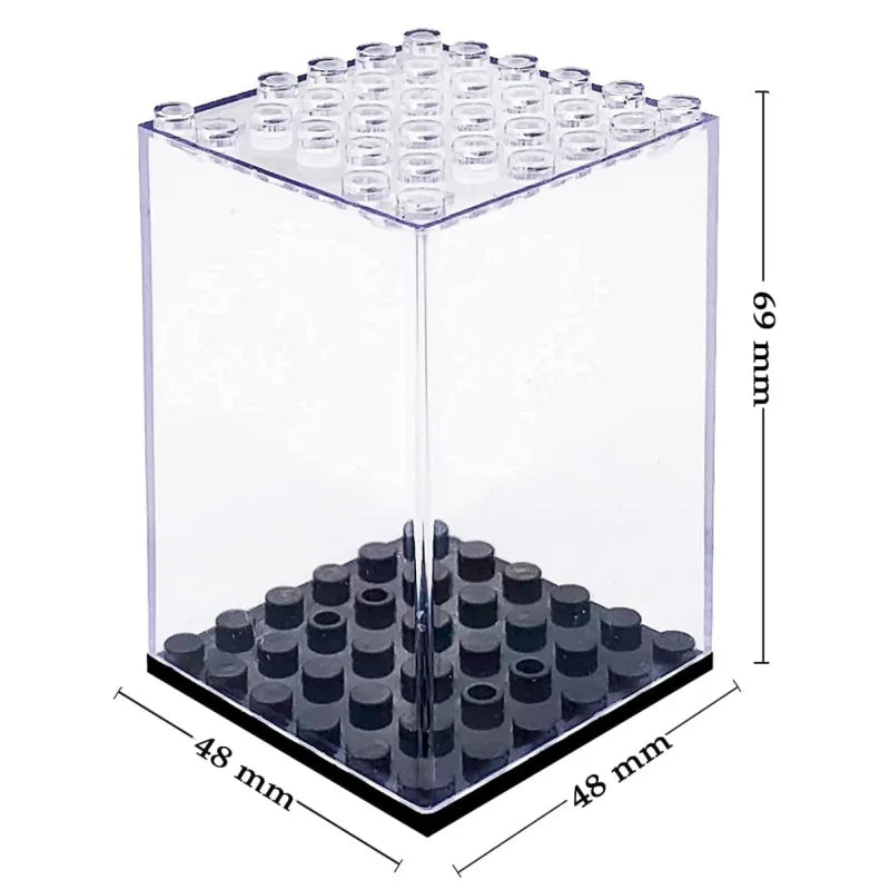20 Pack Dustproof Display Boxes for Minifigures. 
Single Minifigure Storage Case for Collectors.