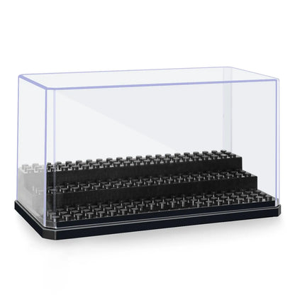 Acrylic Minifigures Display Case, Stackable and Dustproof Building Block Display Box for Building Block Action Figure Toys Storage